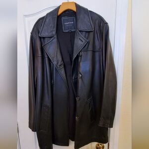 Andrew Marc men's calf skin leather coat jacket